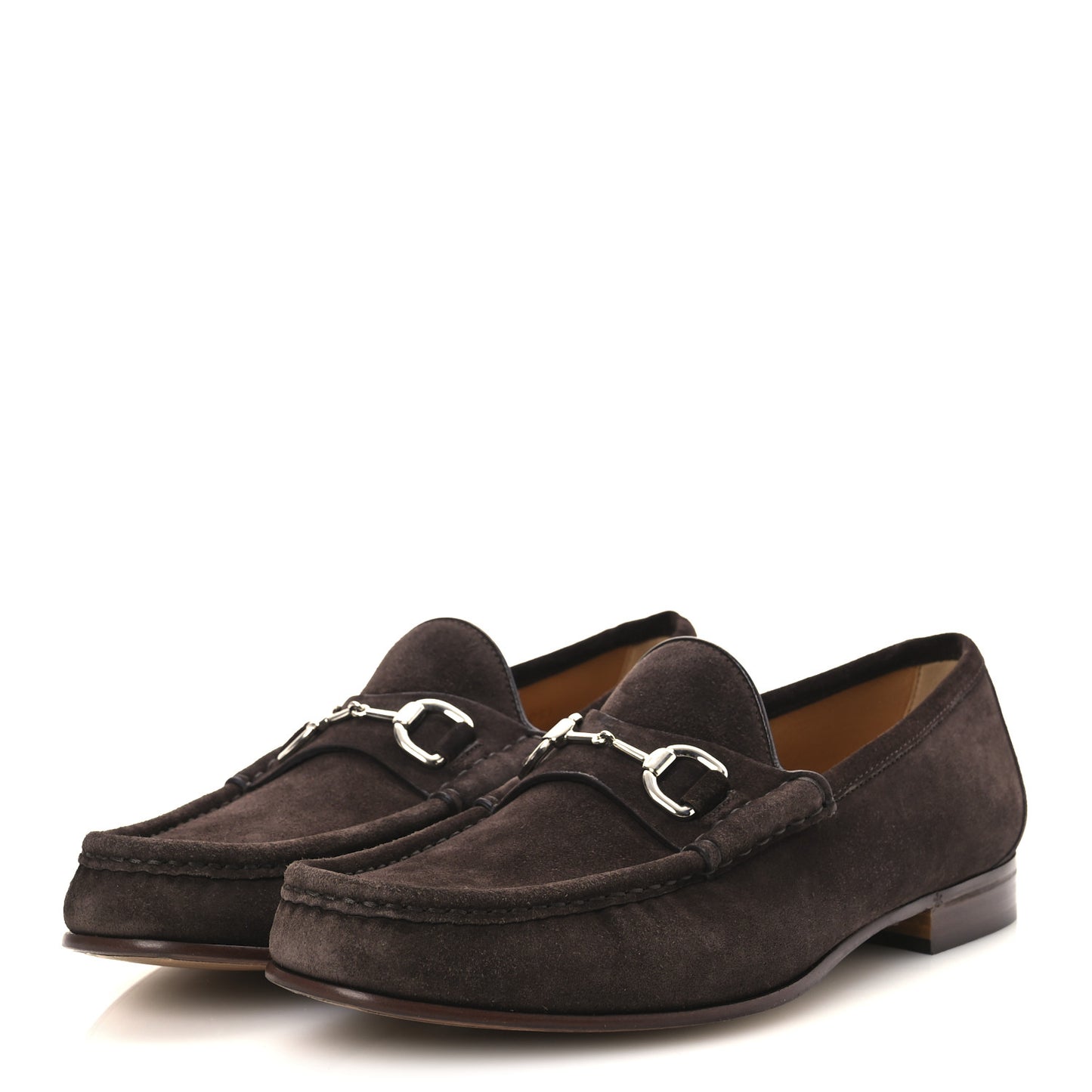 Suede Mens Horsebit Loafers 9 Testa di Moro