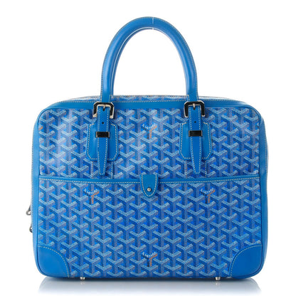 Goyard Goyardine Small Ambassade Briefcase Sky Blue 1 of 8