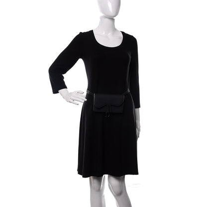 Christian Dior Ultra Matte Calfskin Saddle Belt Bag Black 2 of 13