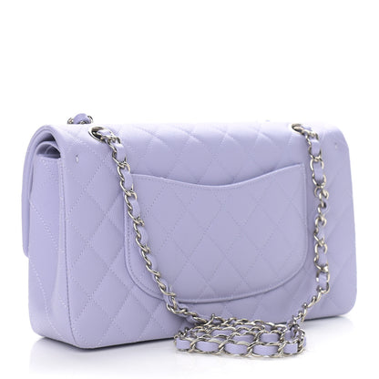 Chanel Caviar Quilted Medium Double Flap Light Purple 3 of 12