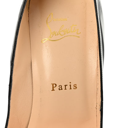 Christian Louboutin Kid Very Prive 120 Pumps 40.5 Black Red 7 of 10