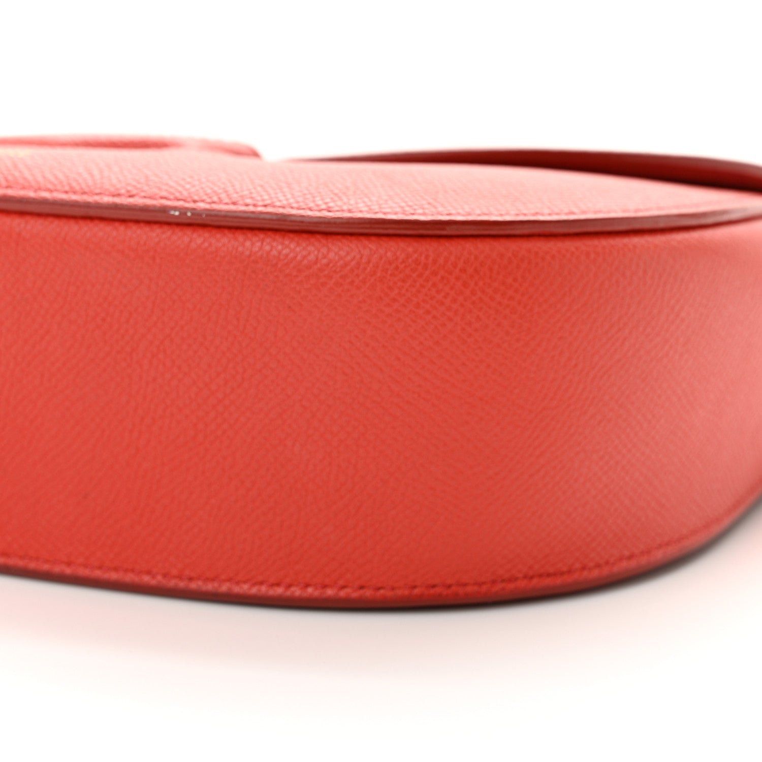Celine Grained Calfskin Medium Trotteur Bright Red 10 of 12