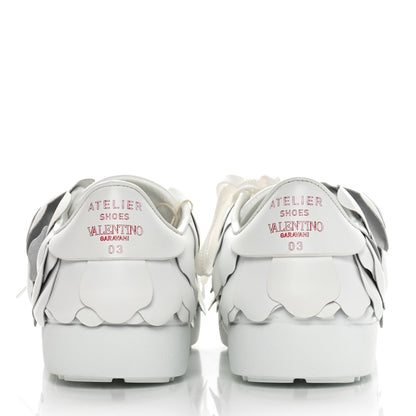 Valentino Garavani Calfskin Atelier 03 Rose Edition Sneakers 37.5 White 5 of 9