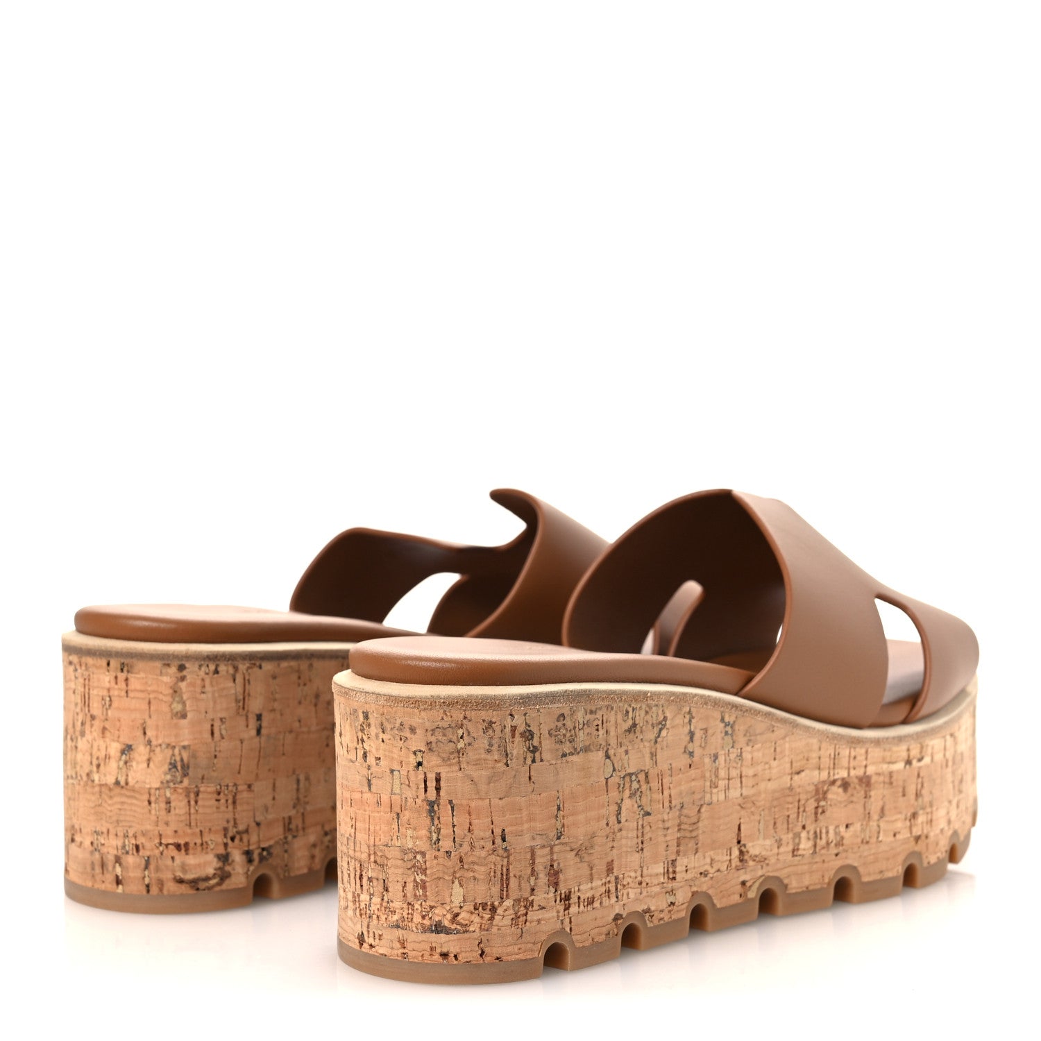 Hermes Calfskin Cork Eze 30 Sandals 37 Naturel 5 of 11