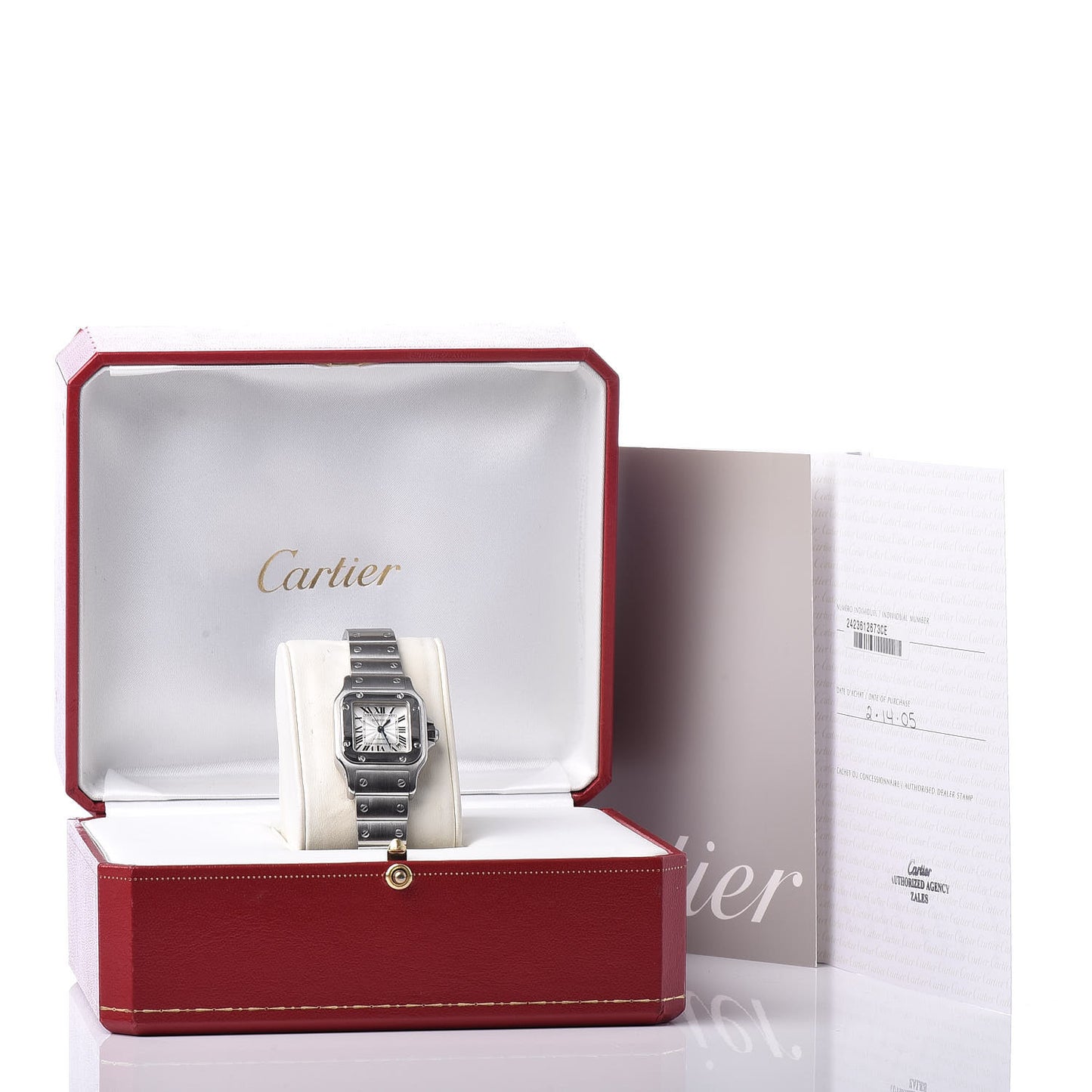 Stainless Steel 24mm Santos de Galbee Automatic Watch