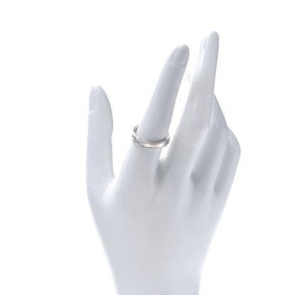 Tiffany Platinum 4mm Essential Double Milgrain Band Ring 57 8 2 of 5