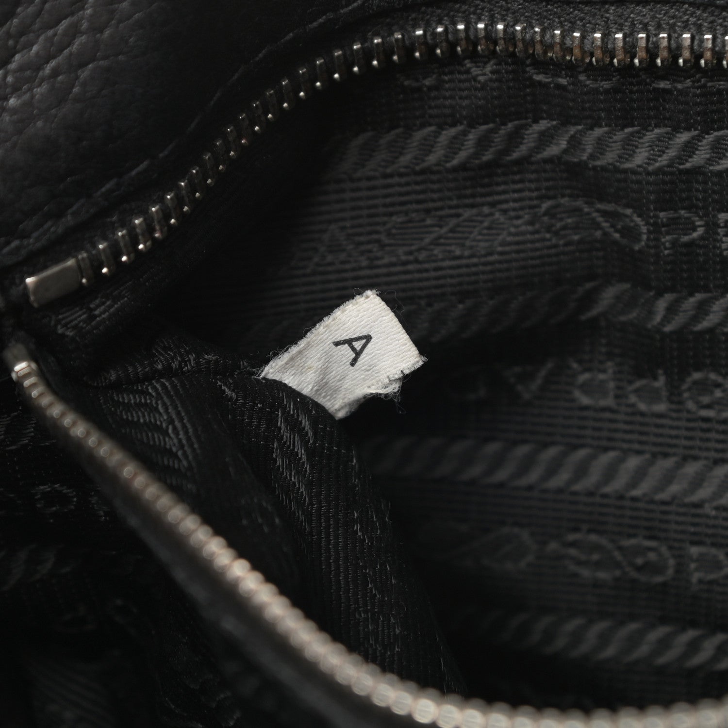 Prada Vitello Daino Shoulder Flap Bag Black 7 of 15
