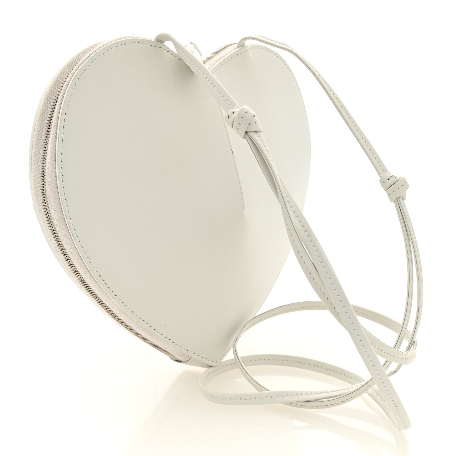 Alaia Calfskin Le Coeur Bag Optic White 3 of 8
