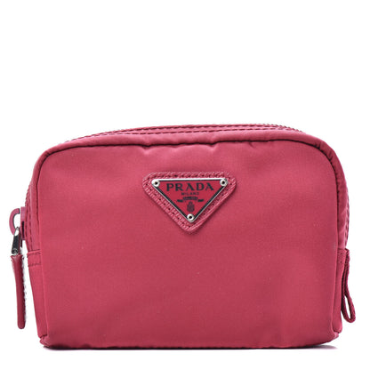 Prada Tessuto Nylon Vela Cosmetic Pouch Ibisco 1 of 6