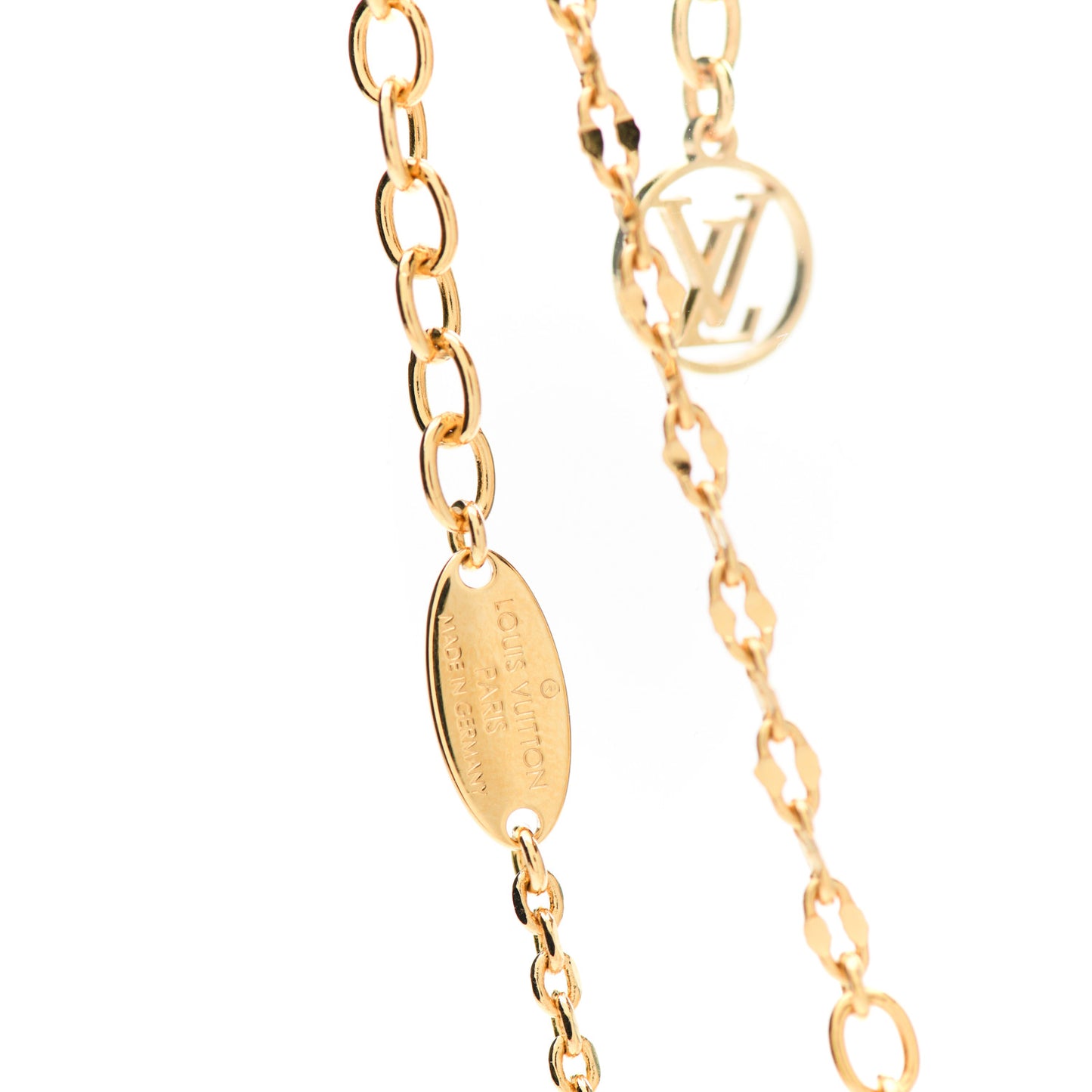 Metal Blooming Strass Necklace Gold