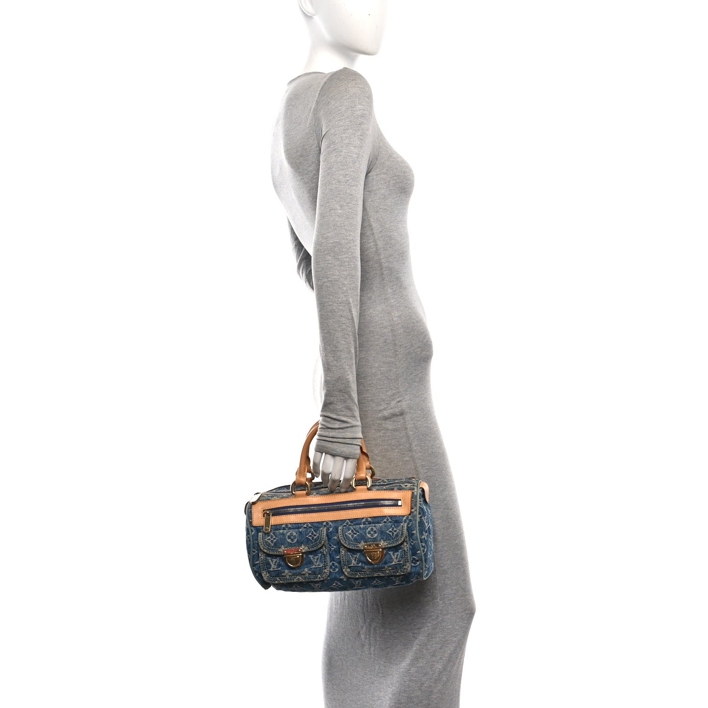Monogram Denim Neo Speedy Blue