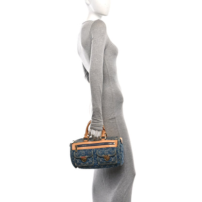 Louis Vuitton Monogram Denim Neo Speedy Blue 2 of 9