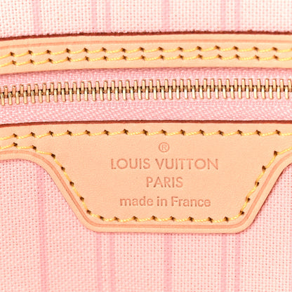 Louis Vuitton Damier Azur Neo Neverfull MM Rose Ballerine 7 of 10