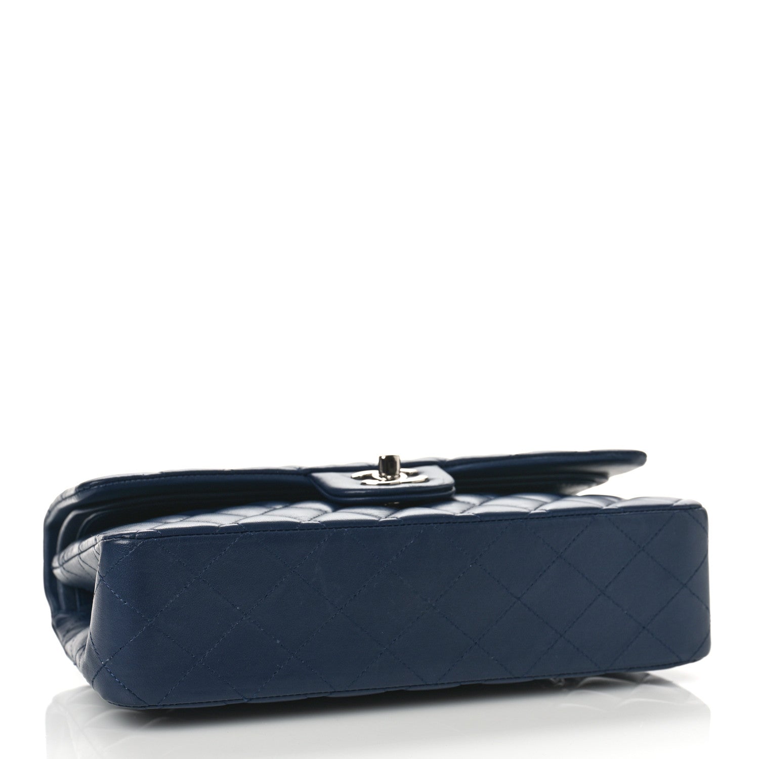 Chanel Lambskin Quilted Medium Double Flap Navy 4 of 9