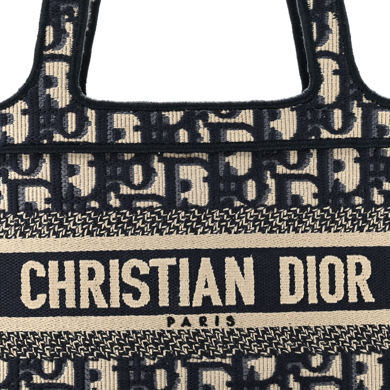 Christian Dior Oblique Mini Book Tote Blue Multicolor 8 of 10