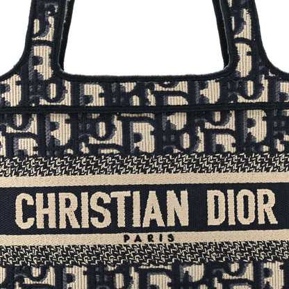Christian Dior Oblique Mini Book Tote Blue Multicolor 8 of 10