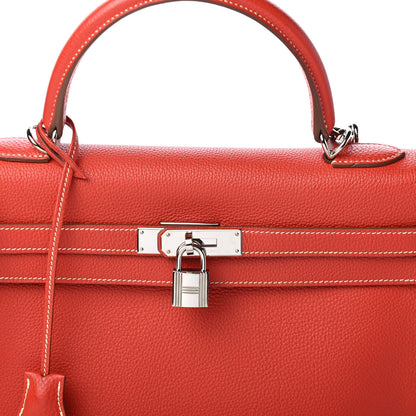 Hermes Togo Kelly Retourne 35 Sanguine 7 of 13