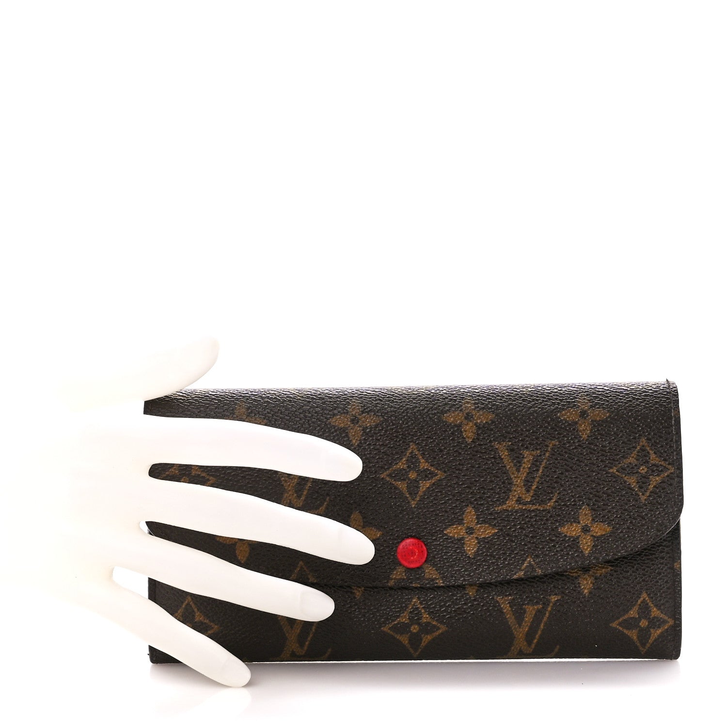 Louis Vuitton Monogram Emilie Wallet Rouge 2 of 13