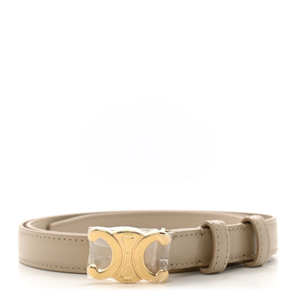 Celine Box Calfskin Small 18mm Triomphe Belt 85 34 Trench 1 of 8