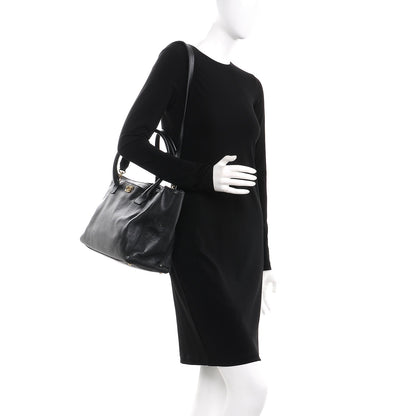 Chanel Calfskin Cerf Executive Shopper Tote Black 2 of 11
