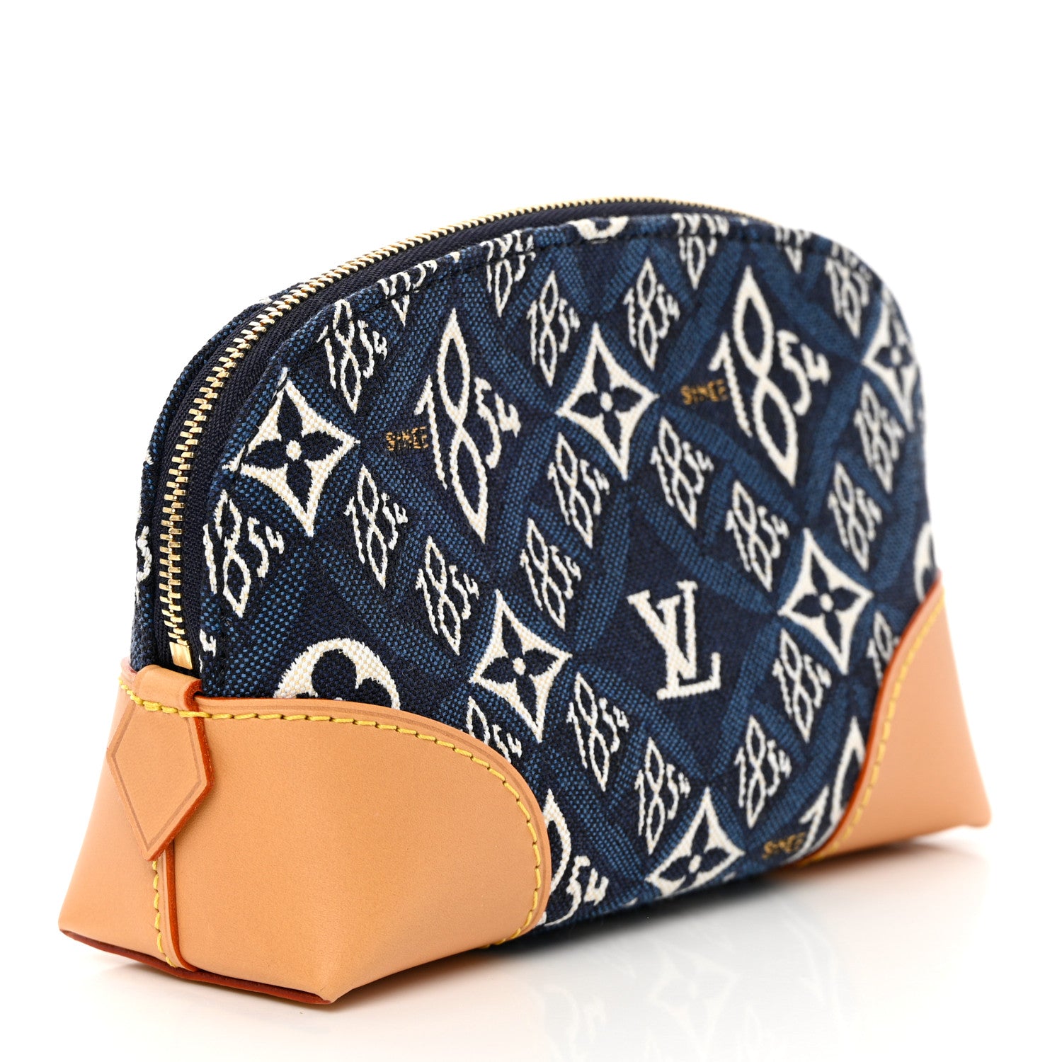 Louis Vuitton Jacquard Since 1854 Cosmetic Pouch PM Blue 3 of 6