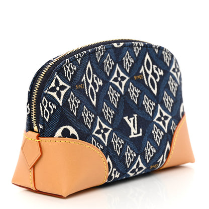 Louis Vuitton Jacquard Since 1854 Cosmetic Pouch PM Blue 3 of 6