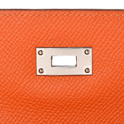 Hermes Epsom Kelly Longue Wallet Orange 8 of 9