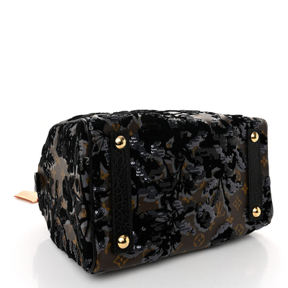 Louis Vuitton Monogram Fleur De Jais Sequins Speedy 30 4 of 10