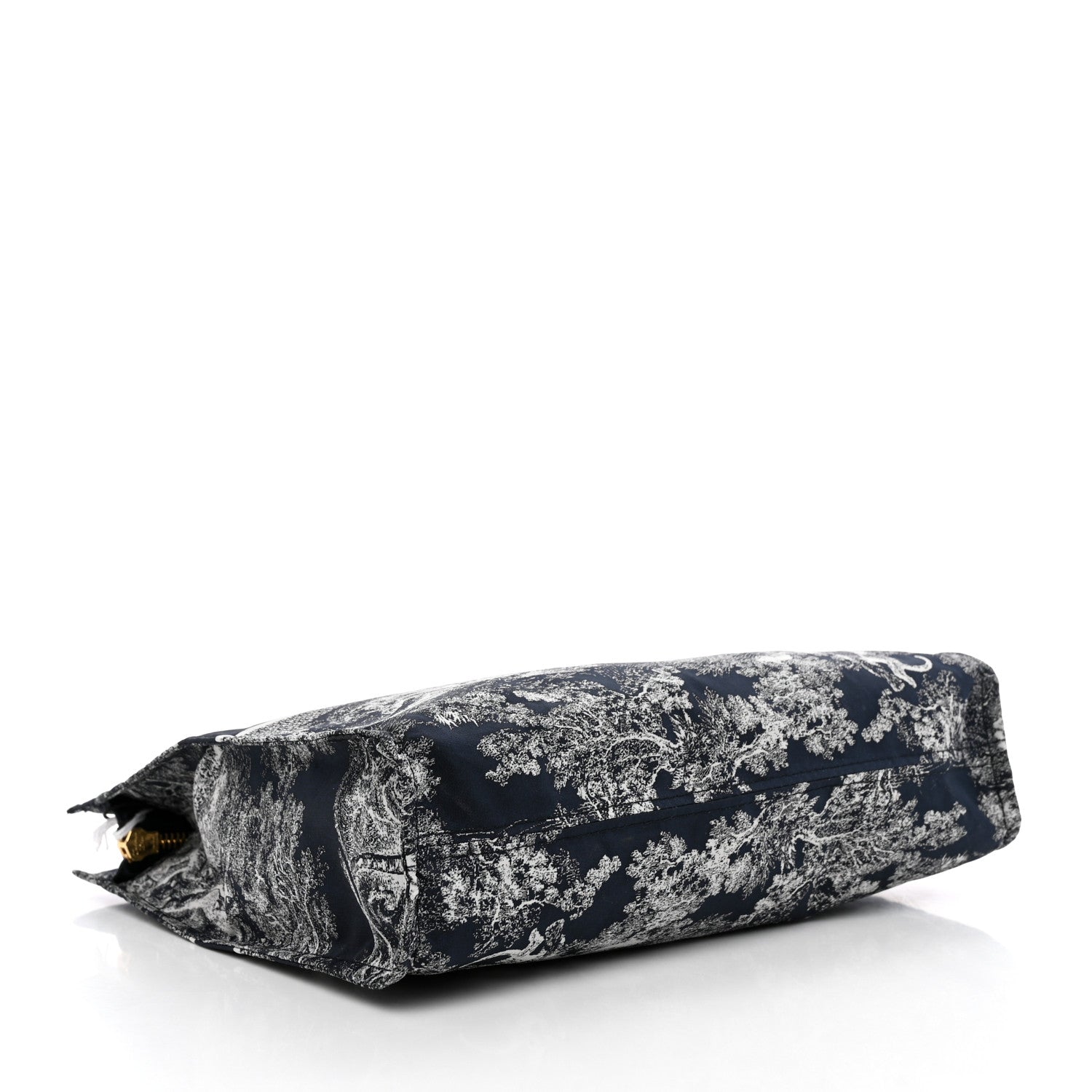 Christian Dior Embroidered Toile De Jouy Diortravel Zipped Pouch Blue 4 of 7