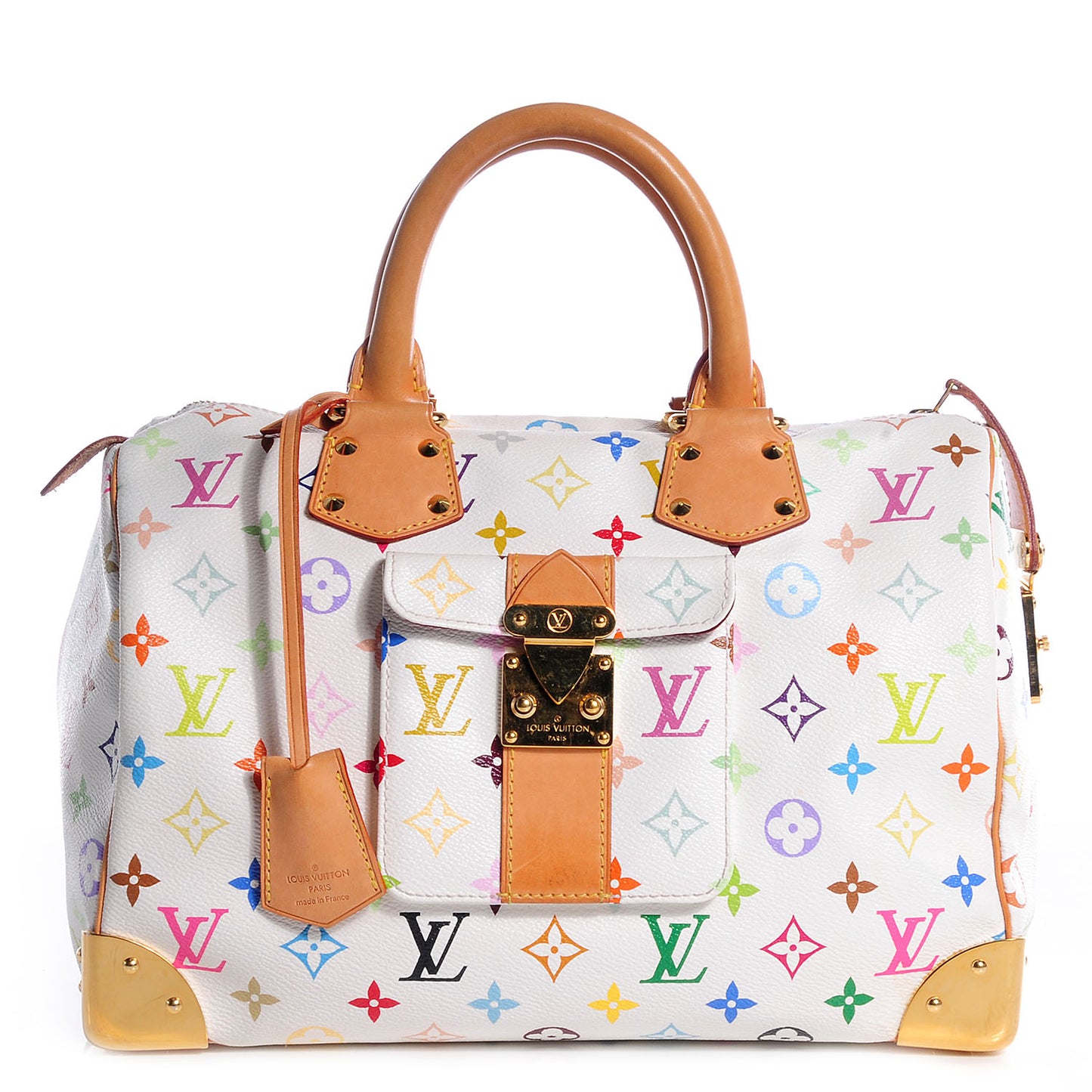 Monogram Multicolor Speedy 30 White