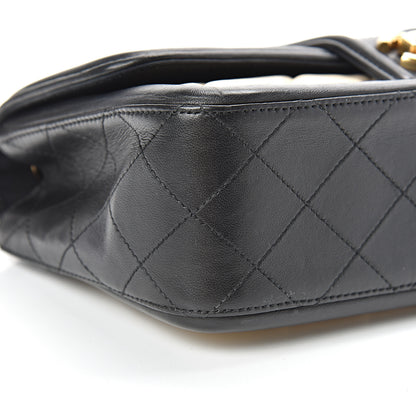 Chanel Lambskin Quilted Medium Elegant CC Flap Beige Black 9 of 11