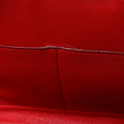 Celine Drummed Calfskin Suede Medium Trapeze Coquelicot 12 of 19