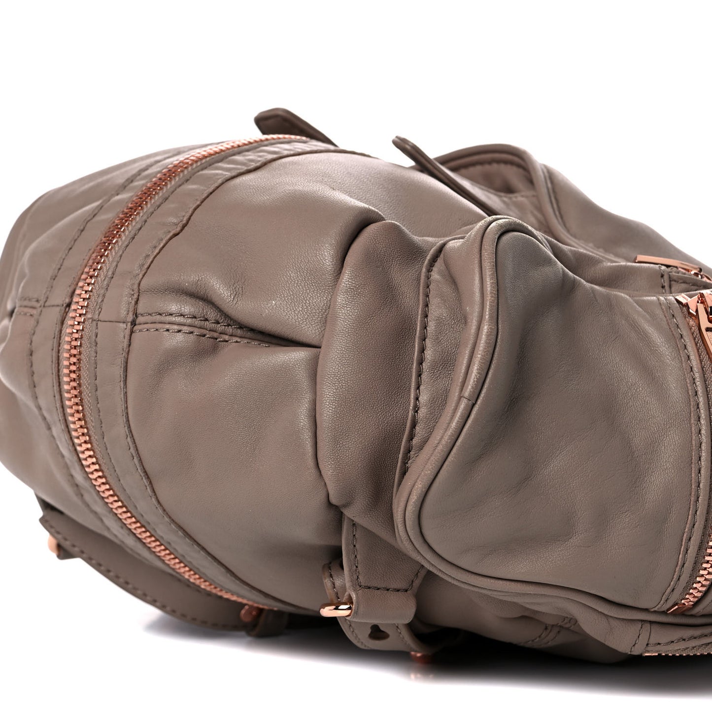 Lambskin Marti Backpack Bag Light Brown