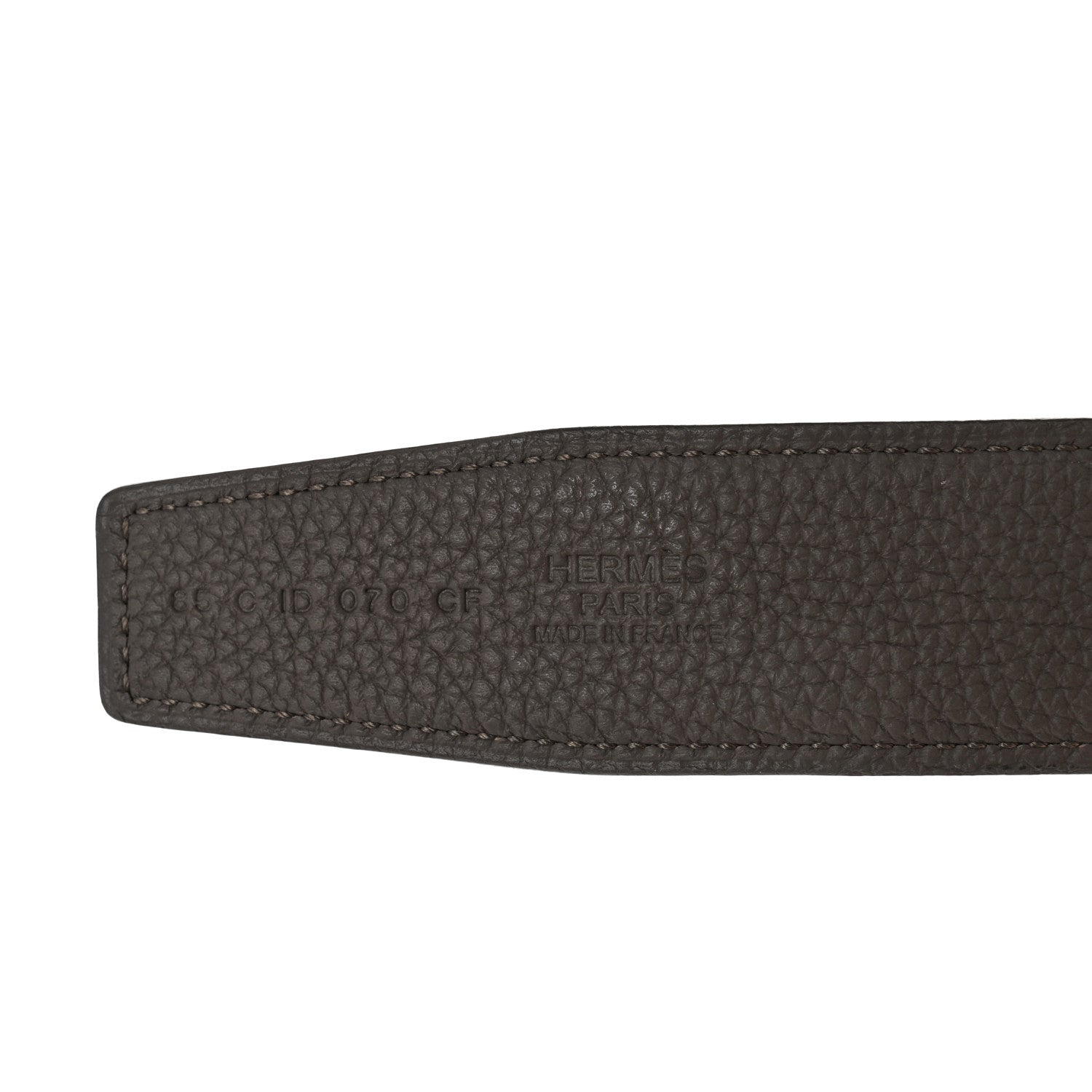 Hermes Box Togo 32mm H Belt 85 Black Etain 5 of 7