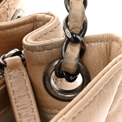 Chanel Glazed Calfskin Quilted Large Coco Soft Flap Beige 13 of 14