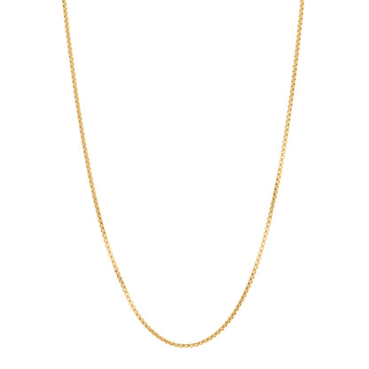 David Yurman 18K Yellow Gold 1.7mm Box Chain Necklace 20" 1 of 5