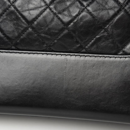 Chanel Aged Calfskin Quilted Medium Gabrielle Hobo Black 11 of 11