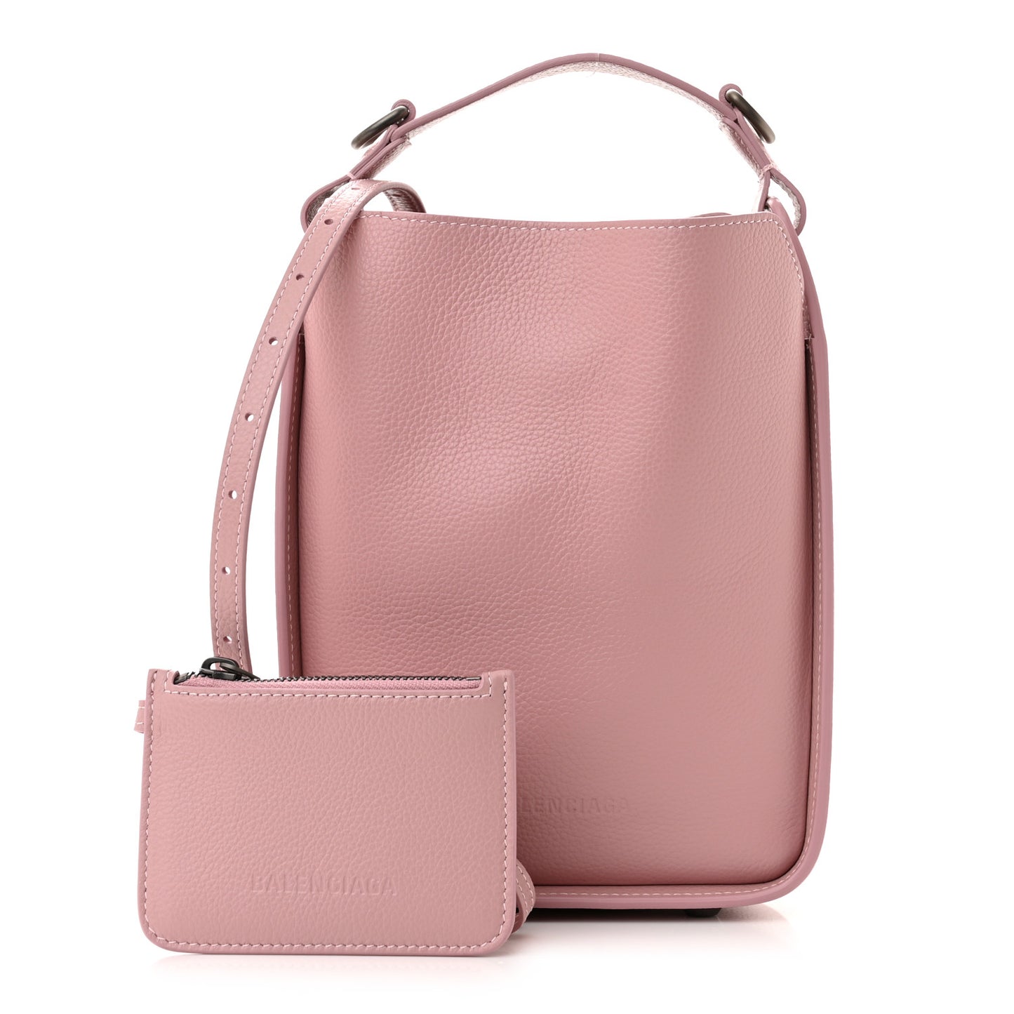 Calfskin Logo Embossed XS Tool 2.0 North-South Tote Powder Pink