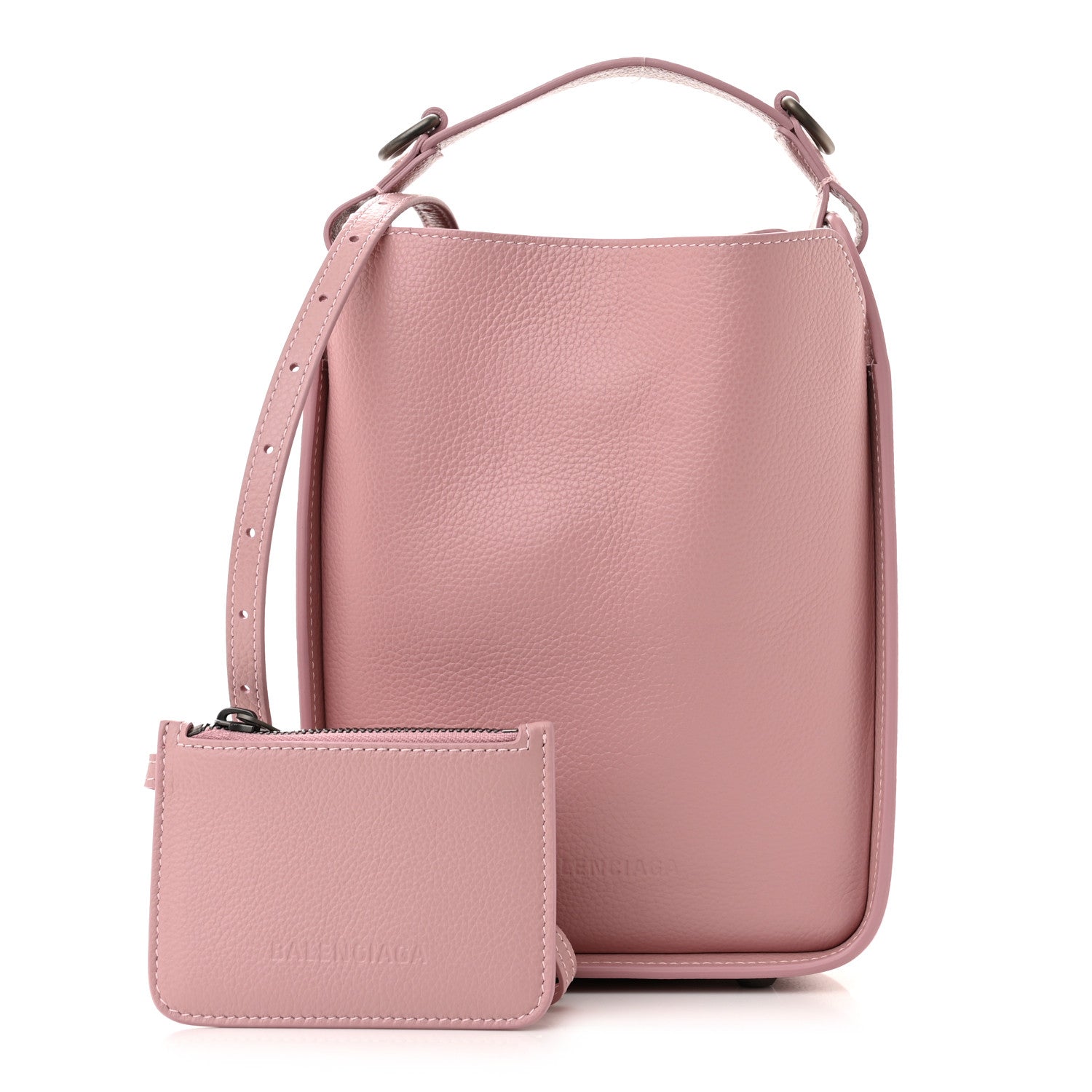 Balenciaga Calfskin Logo Embossed XS Tool 2.0 North-South Tote Powder Pink 1 of 11