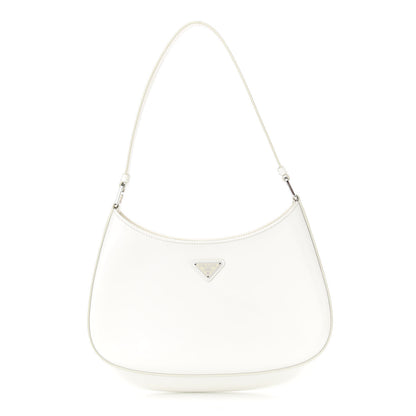Prada Spazzolato Cleo Shoulder Bag White 1 of 8