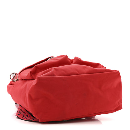 Off-White Canvas Quote Backpack Red White 4 of 15