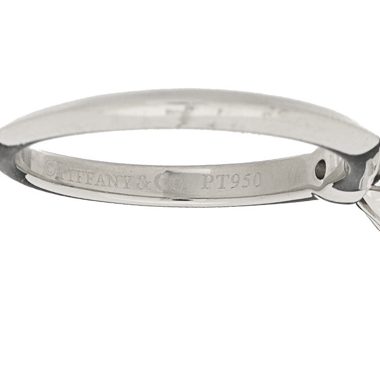 Tiffany Platinum Diamond .77ct Solitaire Engagement Ring 50 5.25 5 of 6
