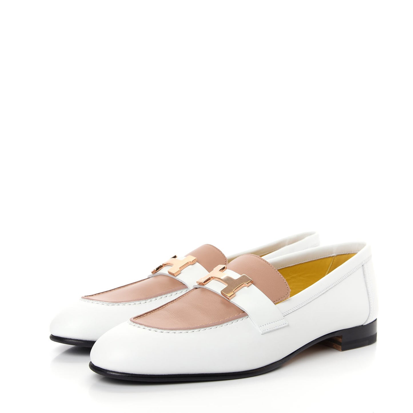 Calfskin Womens Paris Loafers 37.5 White Bois De Santal