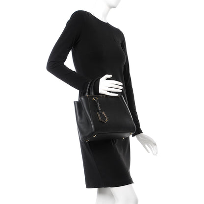 Fendi Vitello Elite Petite 2Jours Tote Black 3 of 8