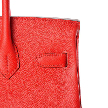 Hermes Epsom Birkin 30 Rouge De Coeur 35 of 38