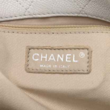 Chanel Grained Calfskin CC Pocket Tote White 6 of 14