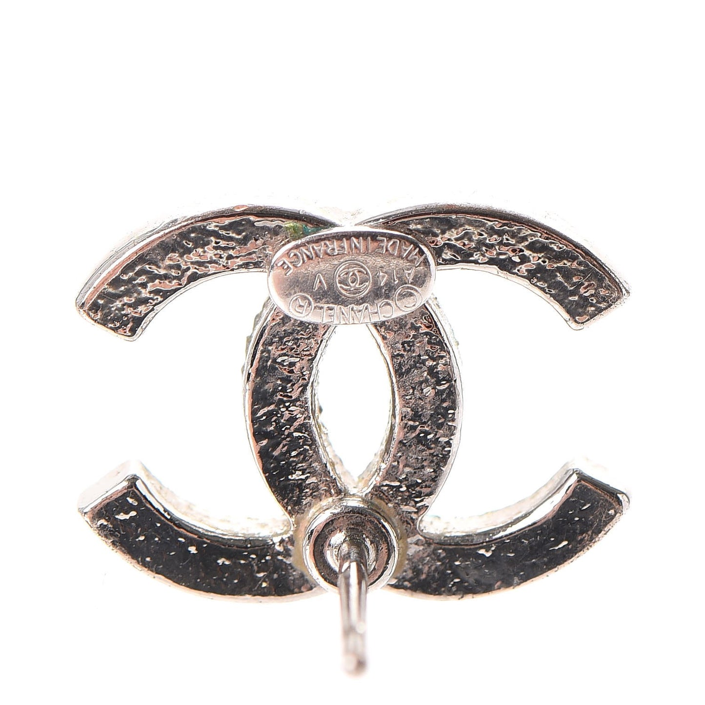 Crystal CC Earrings Silver