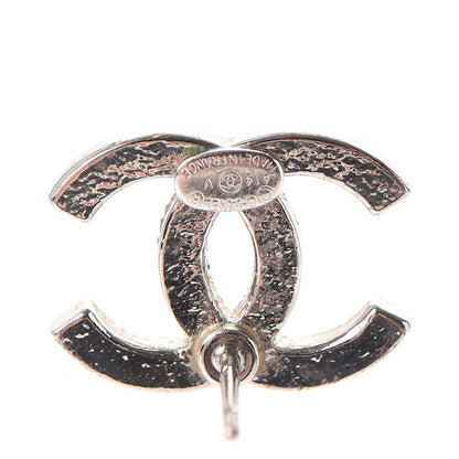 Chanel Crystal CC Earrings Silver 5 of 7