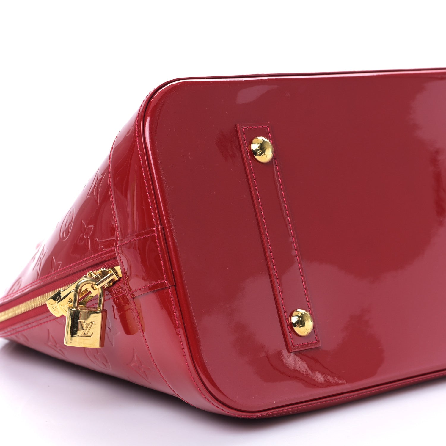 Louis Vuitton Vernis Alma MM Pomme D'Amour 7 of 9