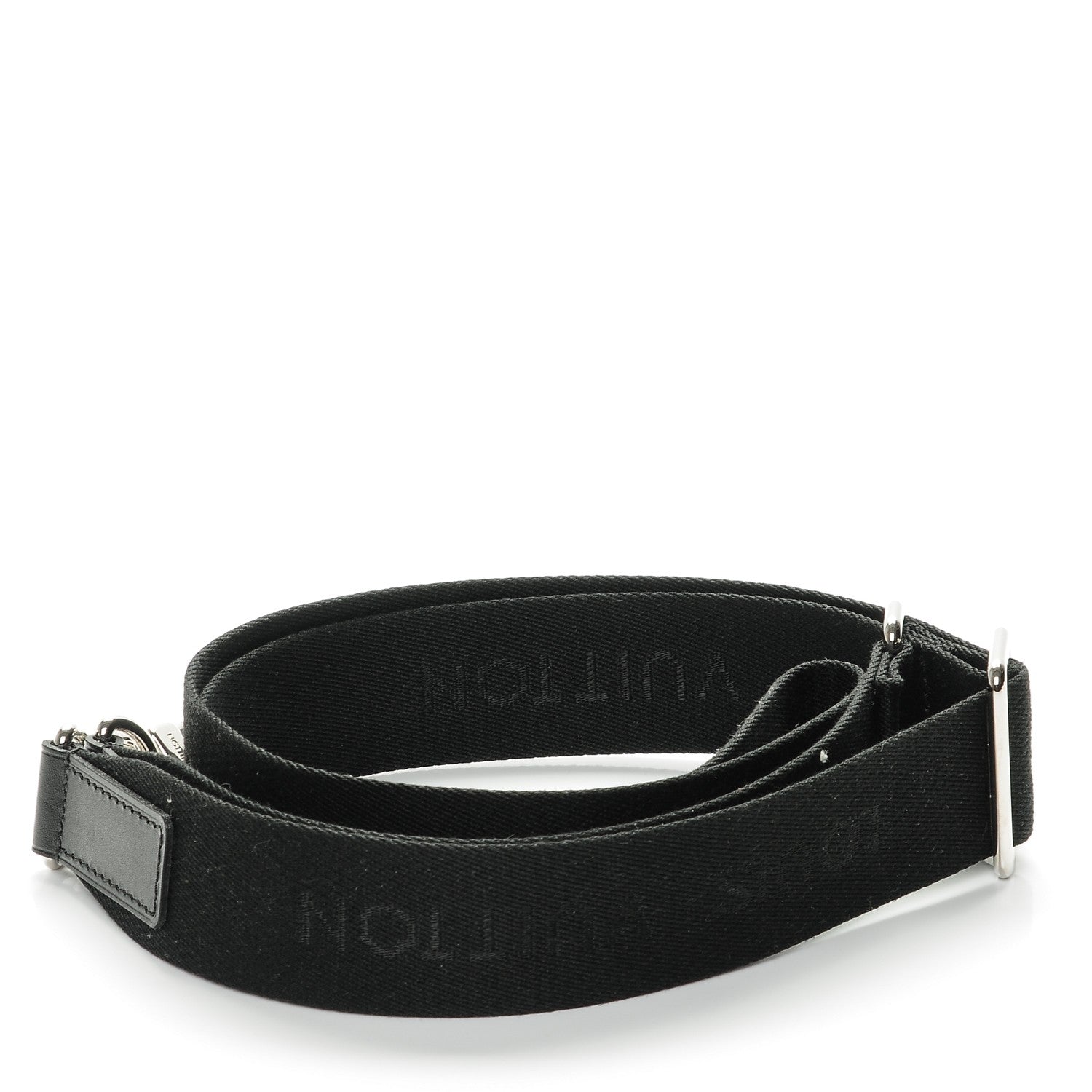 Louis Vuitton Canvas Adjustable Shoulder Strap Black 2 of 4